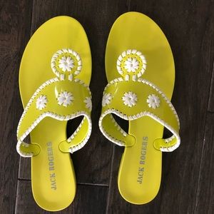 Jack Rogers lime green jellies - Size 8